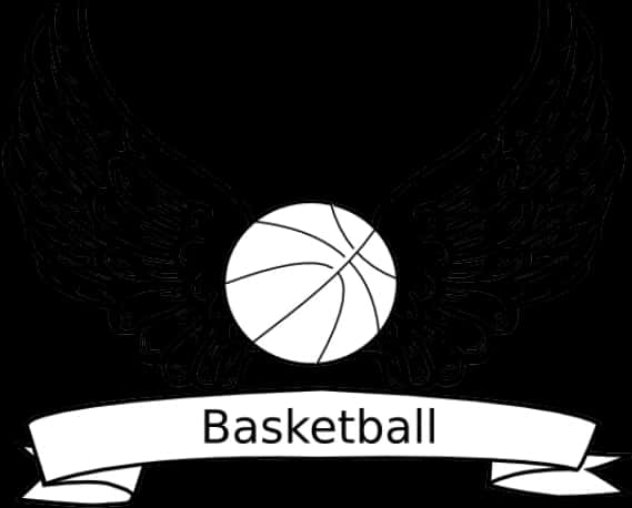 Basketball Angel Wings Graphic