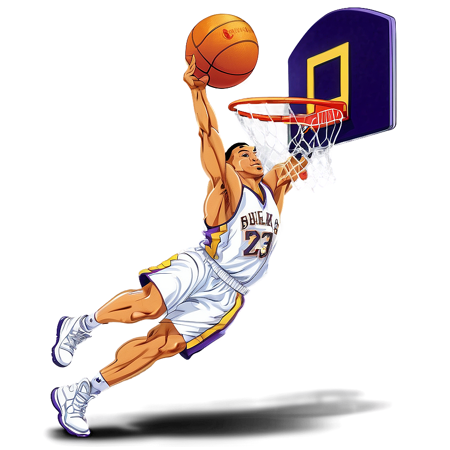 Basketball Cartoon Dunk Png 06212024