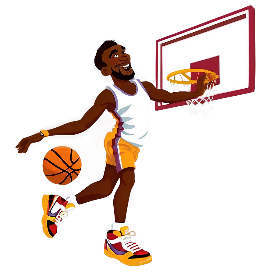 Basketball Cartoon Dunk Png 54