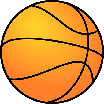 Basketball Icon Graphic PNG with transparent background