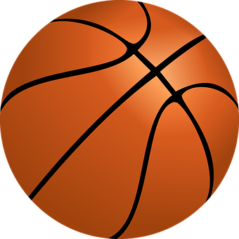 Basketball Icon Graphic PNG with transparent background