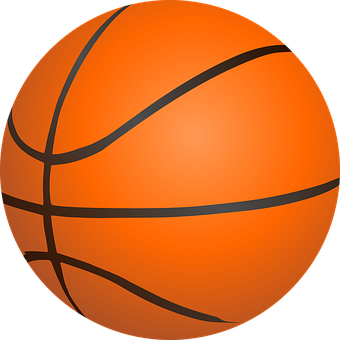 Basketball Icon Graphic PNG with transparent background