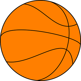 Basketball Icon Graphic PNG with transparent background
