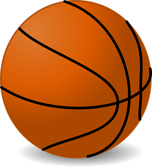 Basketball Icon Graphic PNG with transparent background