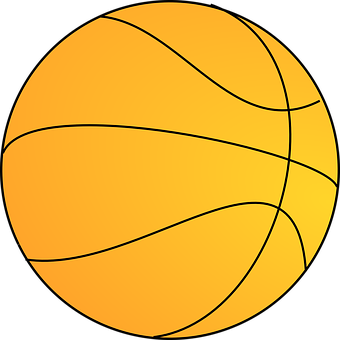 Basketball Icon Graphic PNG with transparent background