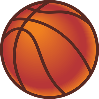 Basketball Icon Graphic PNG with transparent background