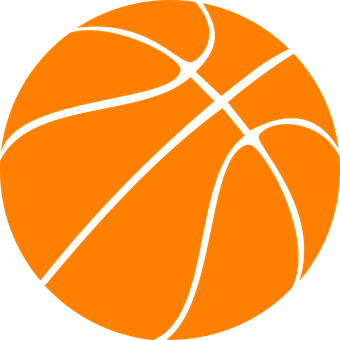 Basketball Icon Graphic PNG with transparent background