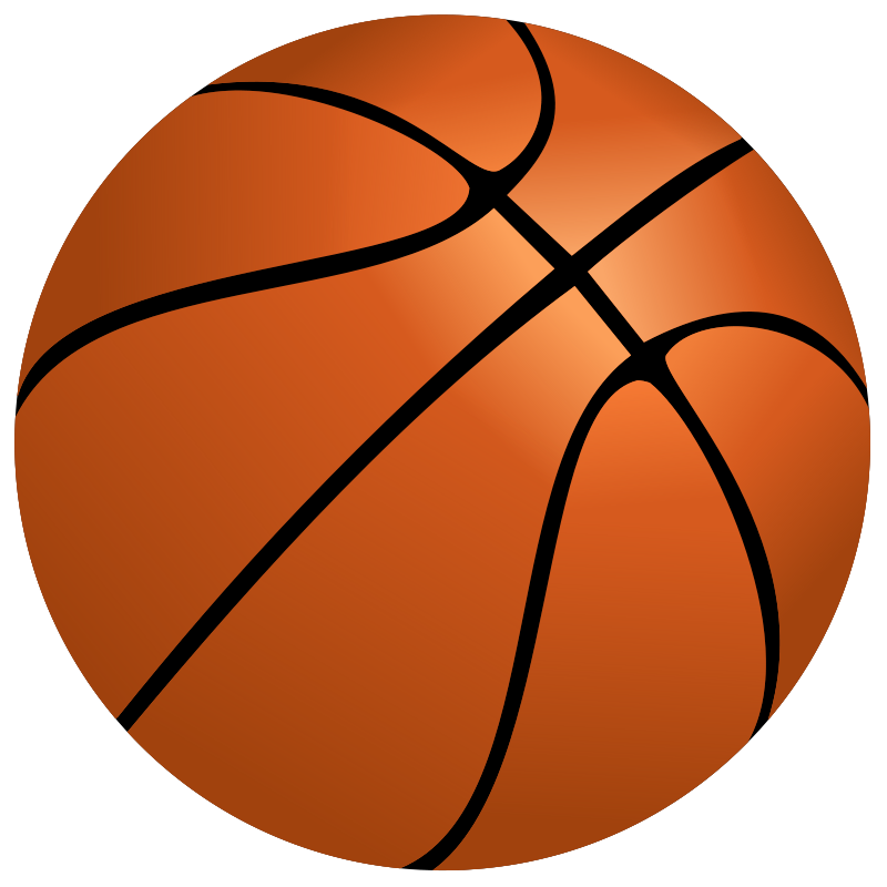Basketball Icon Graphic PNG with transparent background
