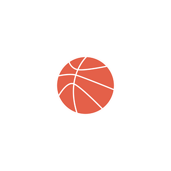 Basketball Icon Simple Design PNG with transparent background