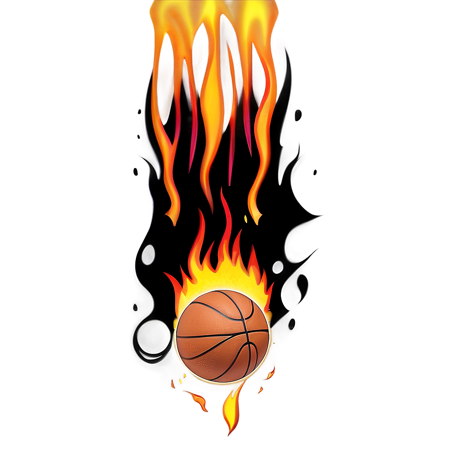 Basketball On Fire Png 85