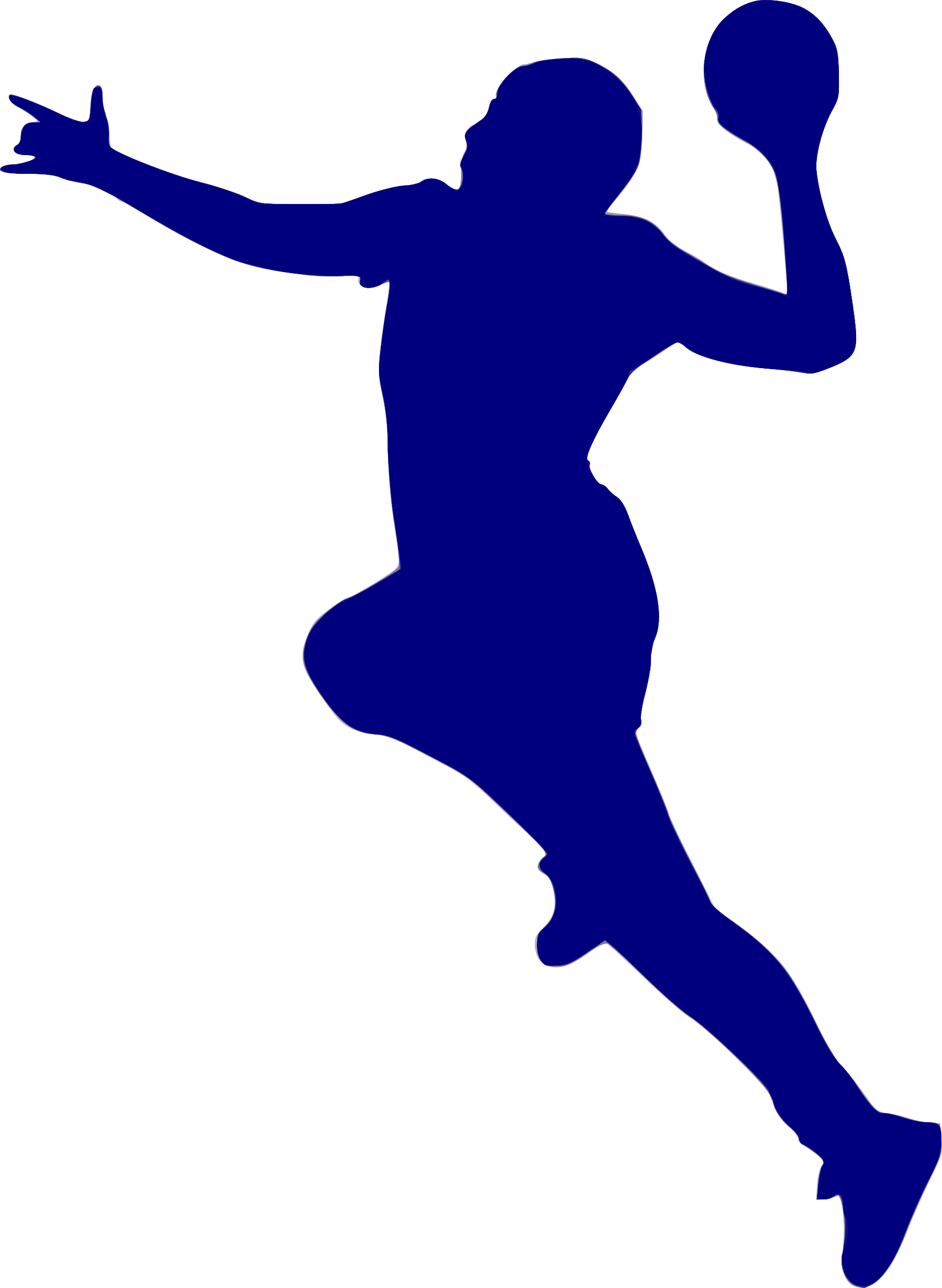 Basketball Player Silhouette Clipart