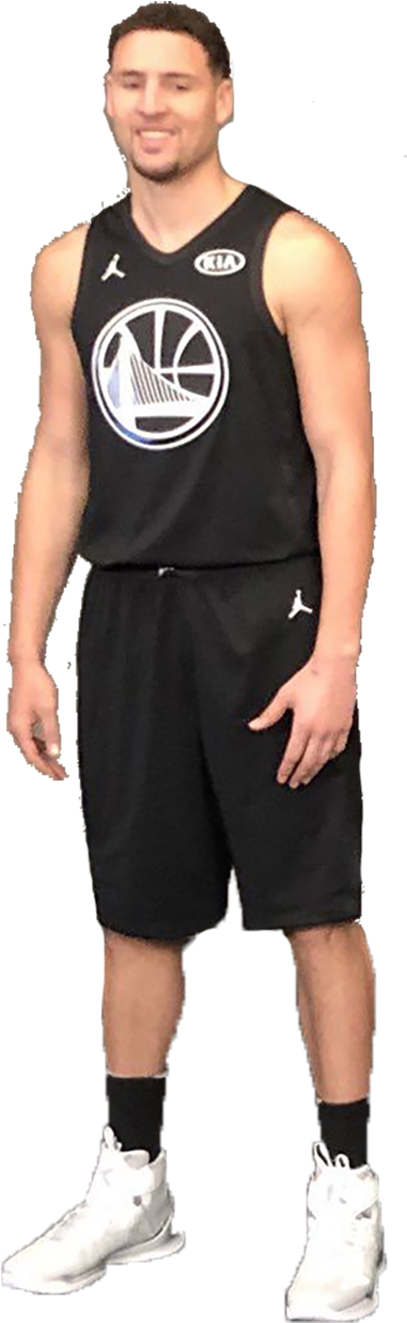 Basketball Playerin Black Uniform