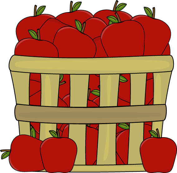 Basketof Red Apples Illustration PNG with transparent background