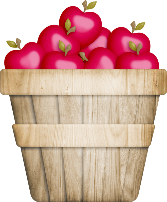 Basketof Red Apples PNG with transparent background