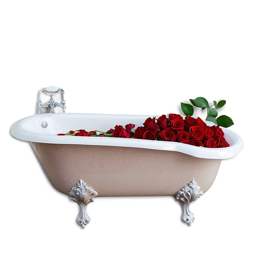 Bathtub Full Of Roses Png Amk52