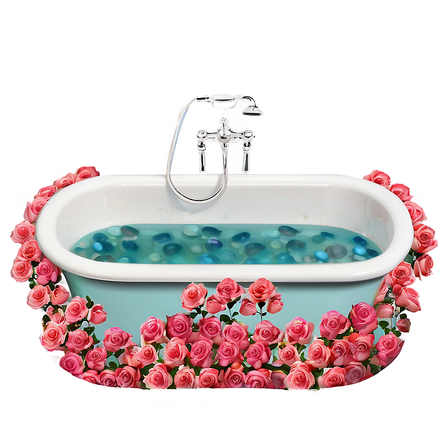 Bathtub Full Of Roses Png Onu