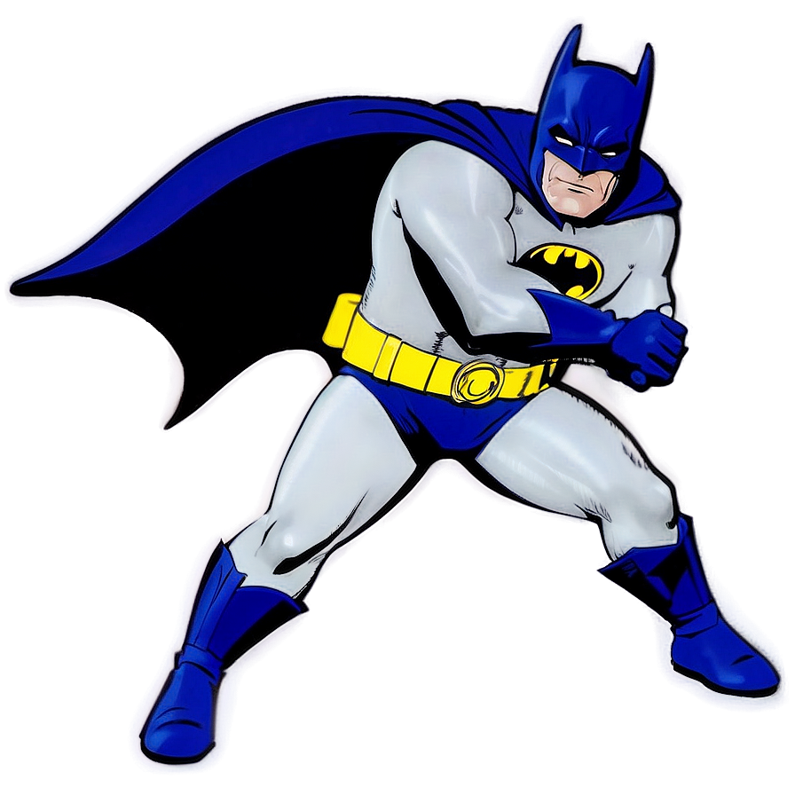 Batman Cartoon Action Pose Png Buf3