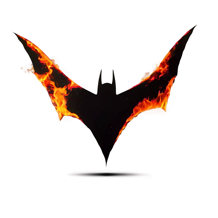 Batman Logo In Fire Png 05042024