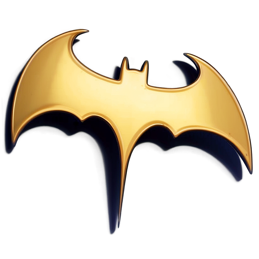 Batman Logo In Gold Png 05042024