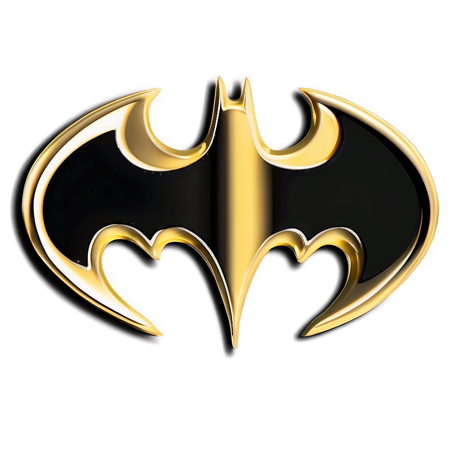 Batman Logo In Gold Png 05042024