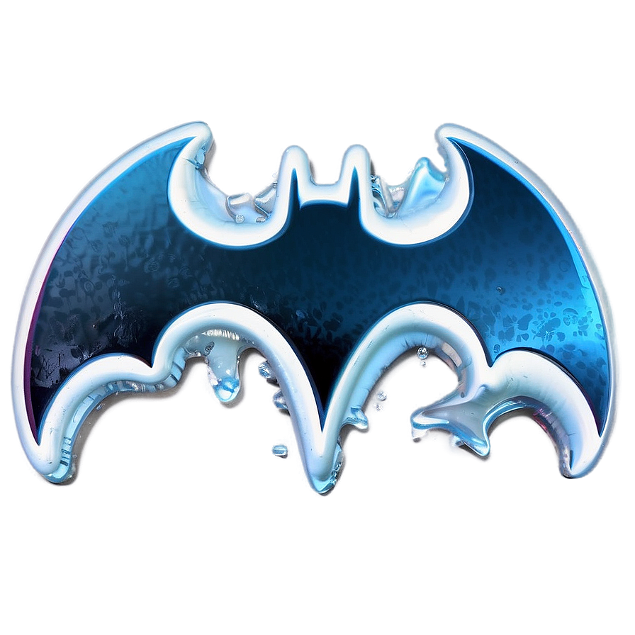 Batman Logo In Ice Png 05042024