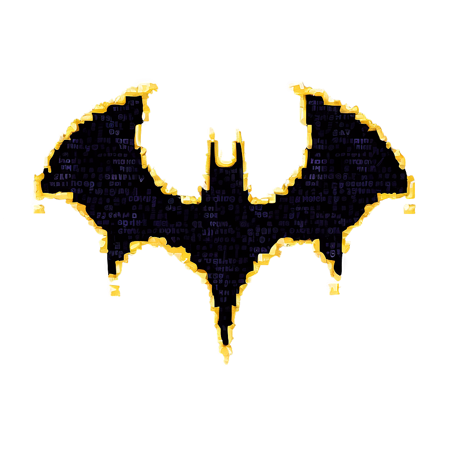 Batman Logo In Pixel Art Png Ybu64