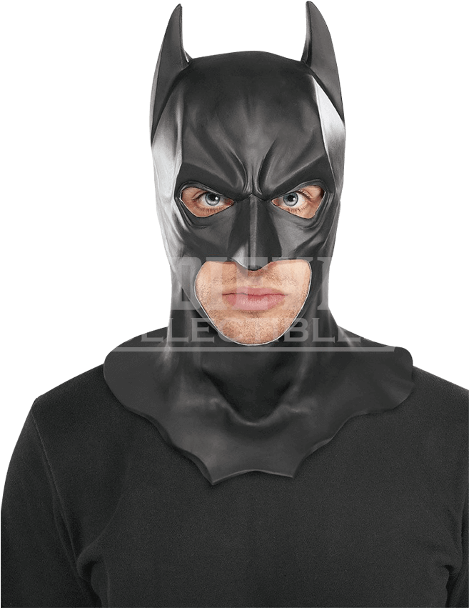 Adult Batman Full Mask - Dark Knight Batman Mask, HD Png Download PNG with transparent background