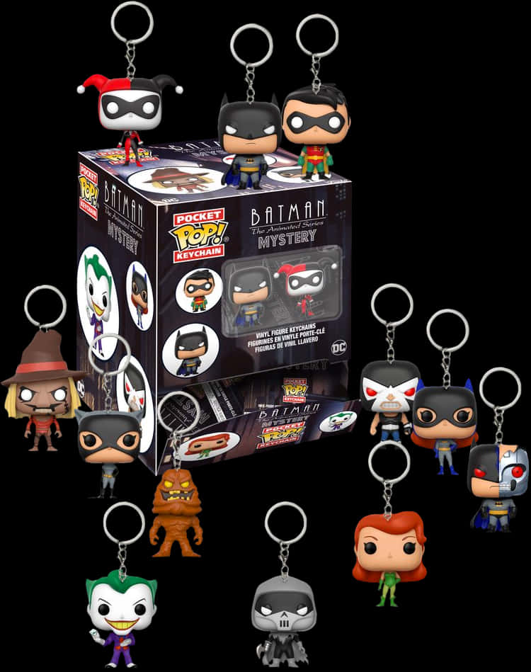 Batman Pop Keychain Collection