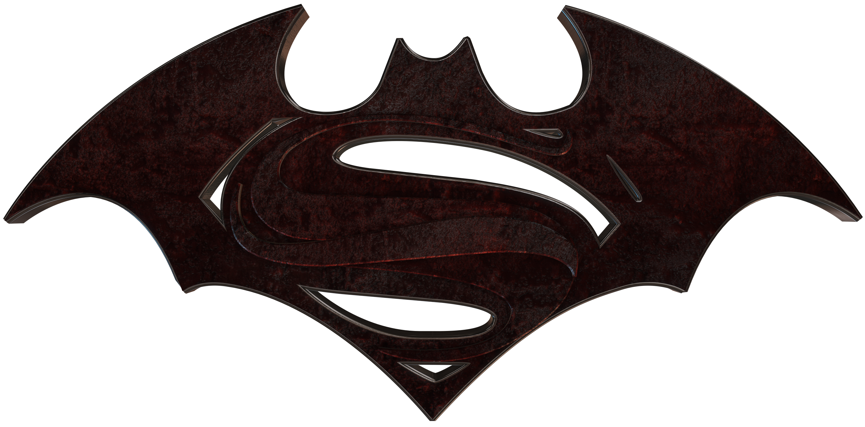 Batman Superman Logo Hybrid