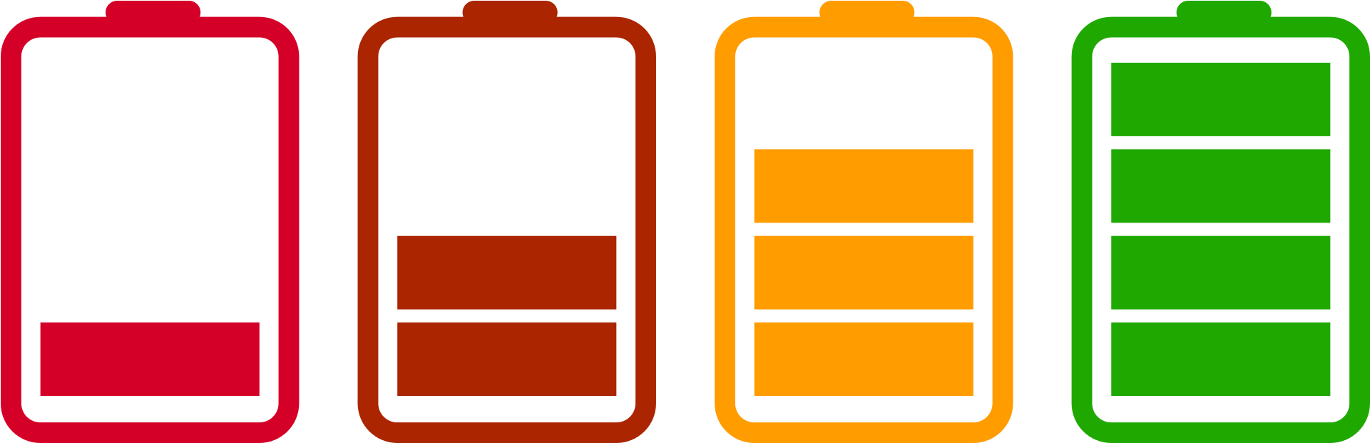 Battery Charge Levels_ Vector Graphic