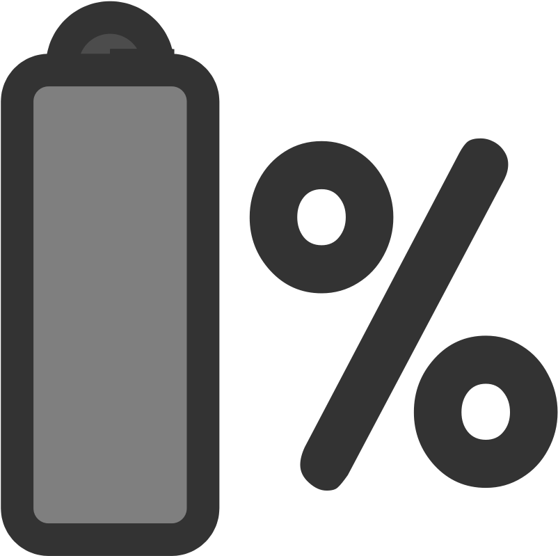 Ftlaptop Battery Svg Clip Arts - Phone Battery Left Clipart, HD Png Download PNG with transparent background