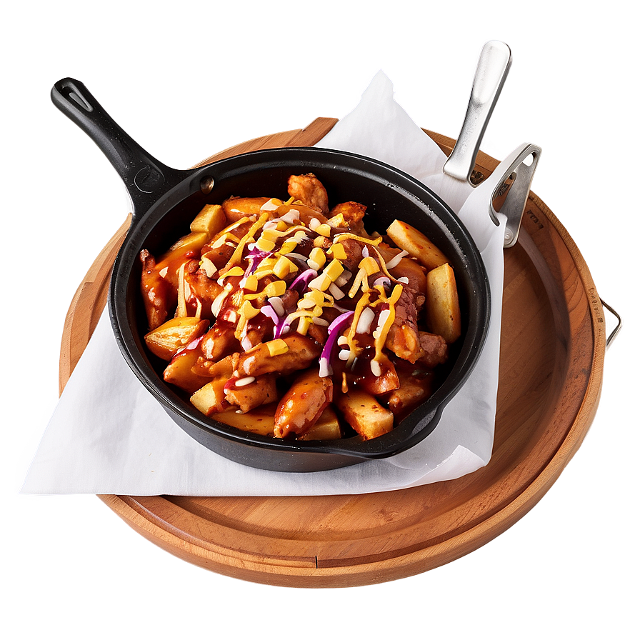 Bbq Chicken Poutine Feast Png 58