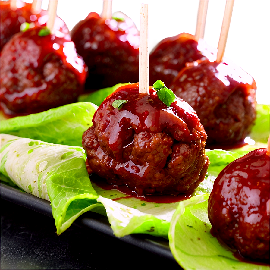 Bbq Meatball Appetizer Png Gyd