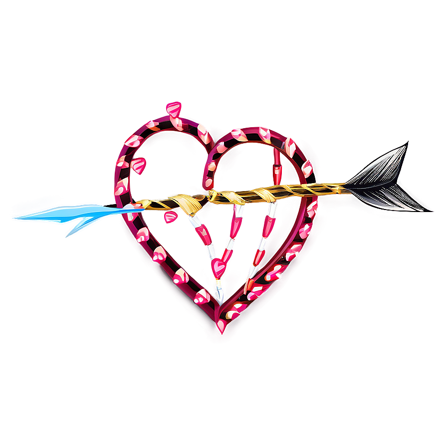 Be My Valentine Arrow Heart Png 73