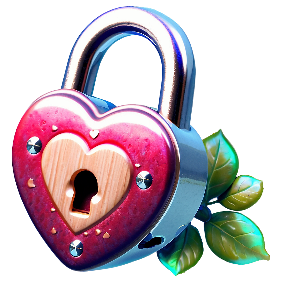 Be My Valentine Love Lock Png 06282024