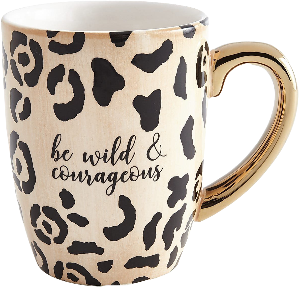 Be Wildand Courageous Leopard Print Mug