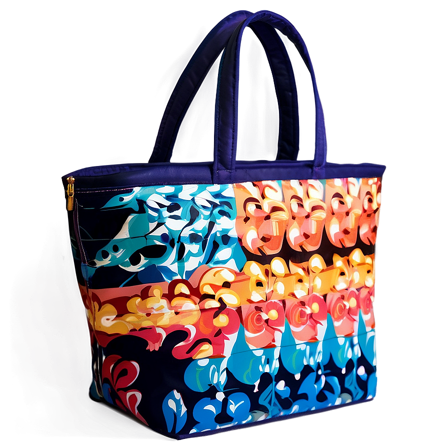 Beach Bag With Zipper Png 56