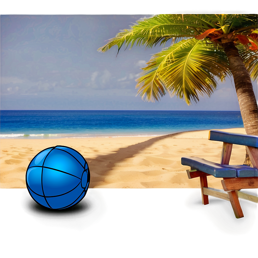 Beach Ball Scene Png 05242024