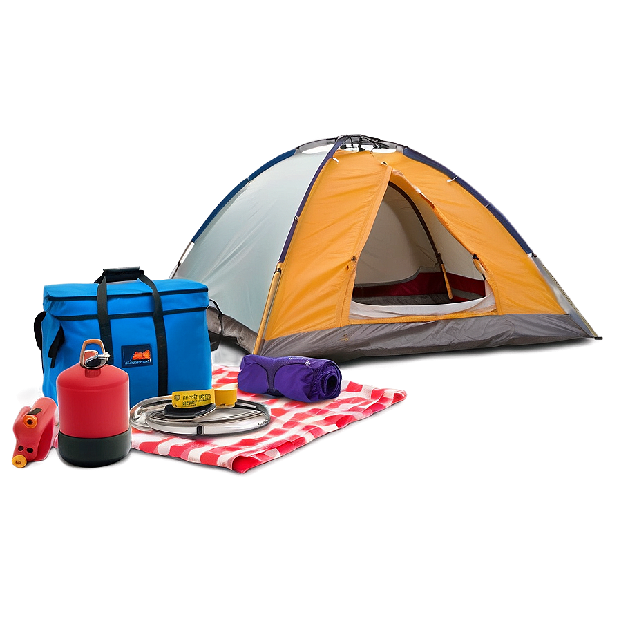 Beach Camping Essentials PNG qtv70 PNG with transparent background