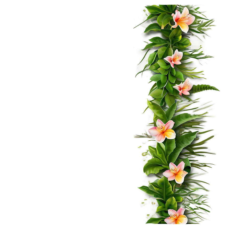 Beach Flora Border Png Fsg90