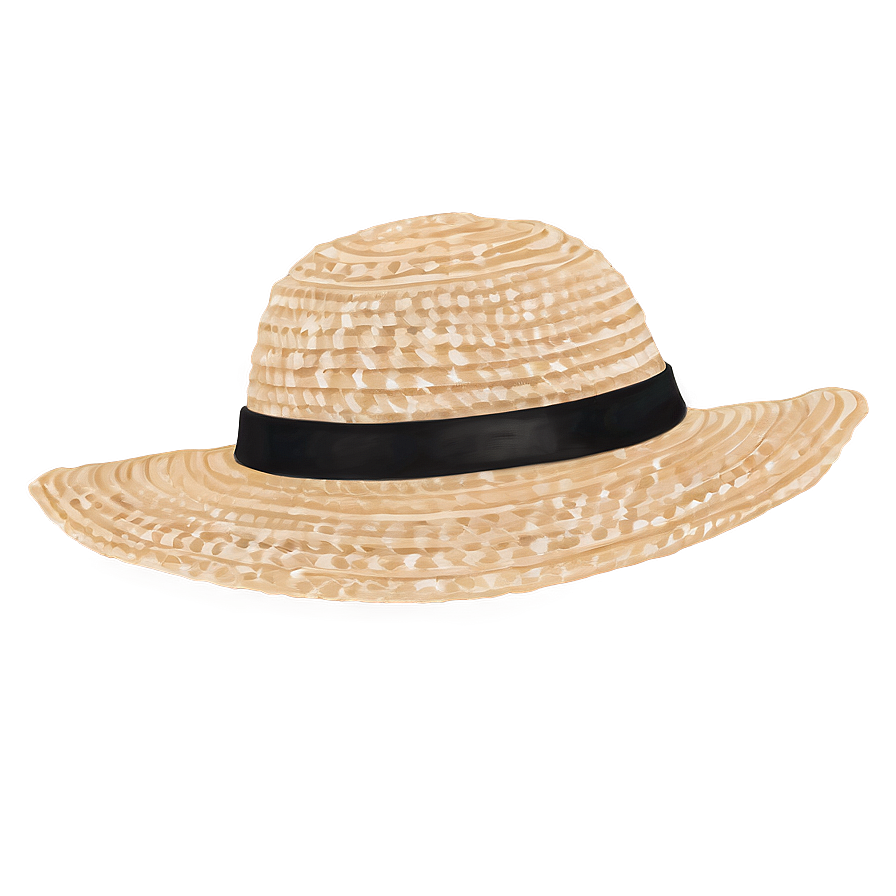 Beach Hat With Ribbon Png Wrb