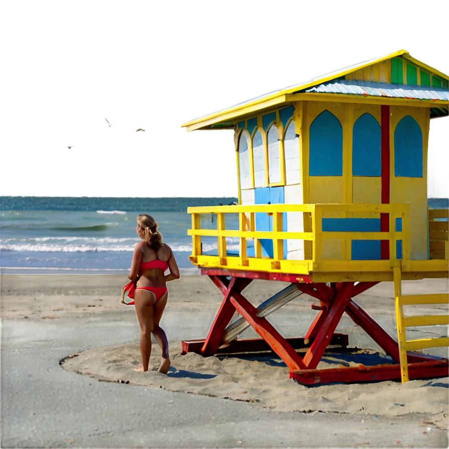 Beach Lifeguard Tower Png 7