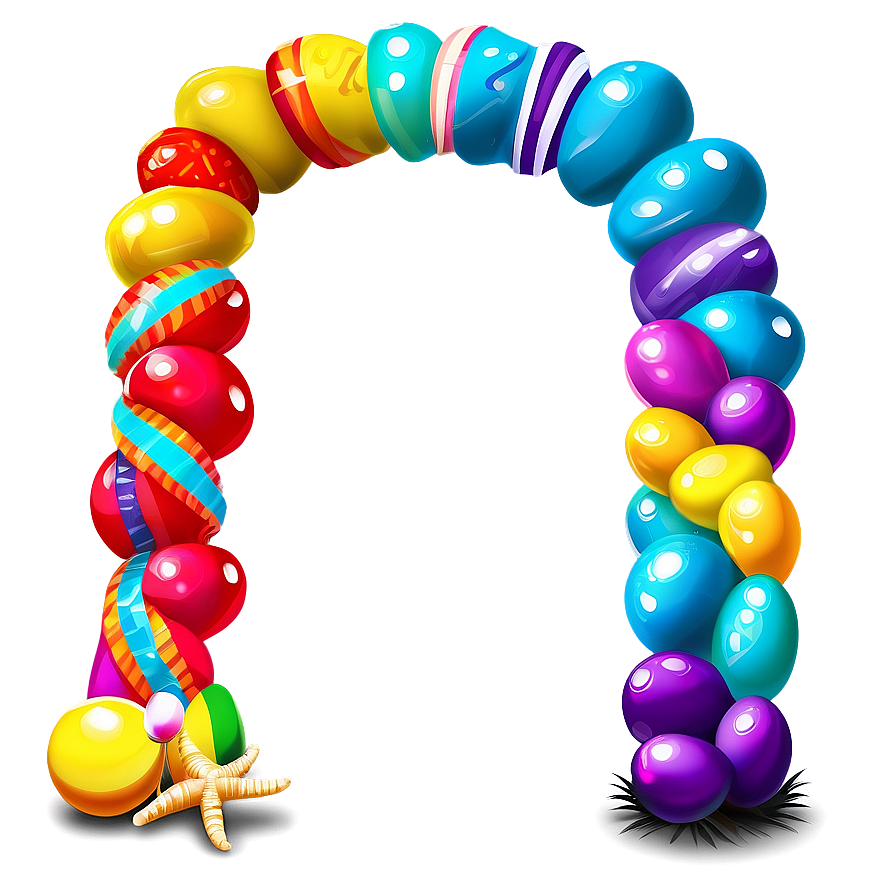 Beach Party Balloon Arch Png Cui