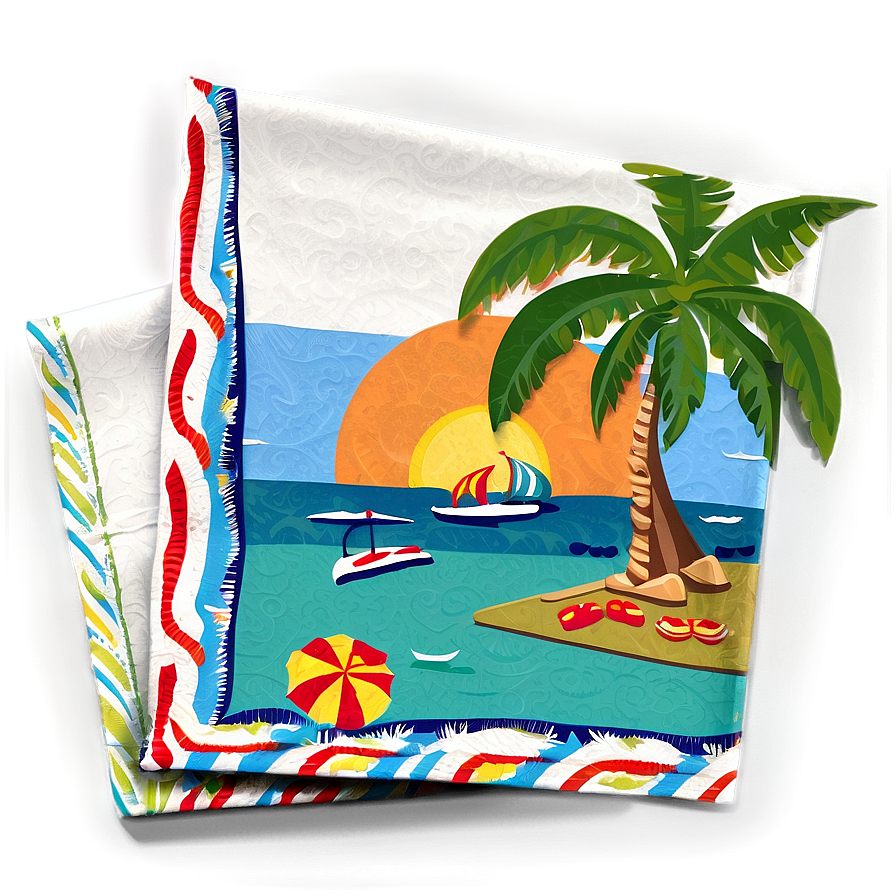 Beach Party Napkin Png 83