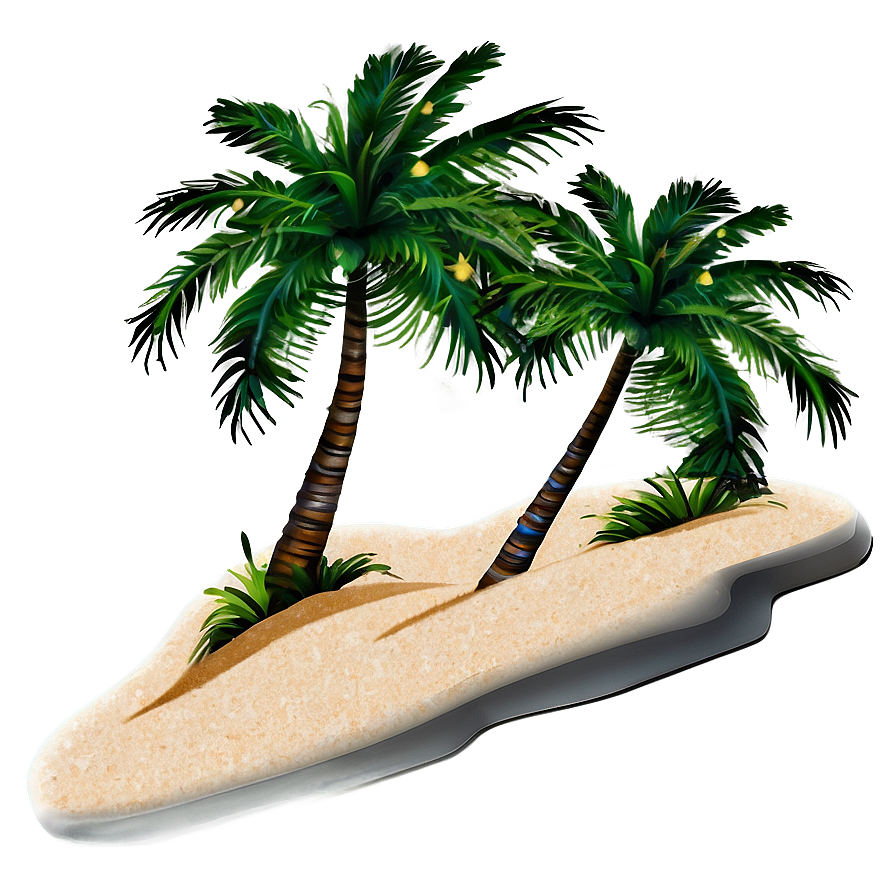 Beach Sand Palm Tree Png Ick