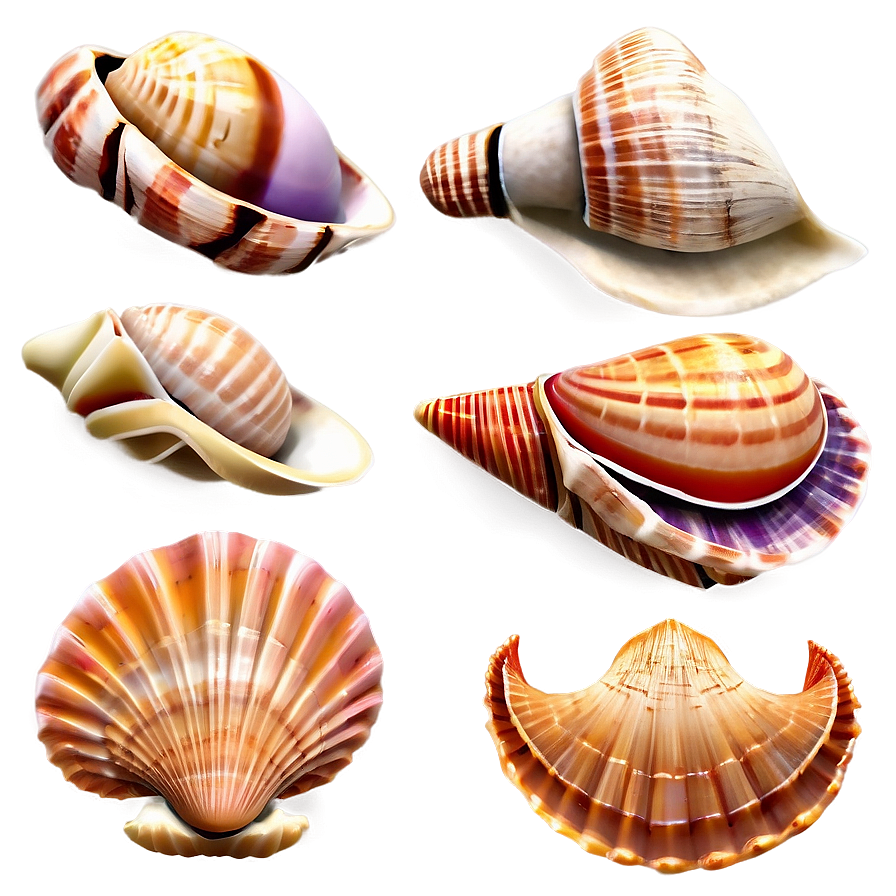 Beach Sea Shells Collection Png Gli