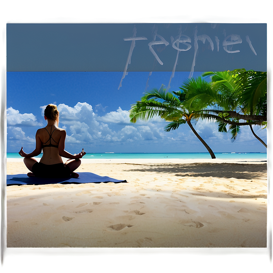 Beach Sunrise Yoga Png Kbg