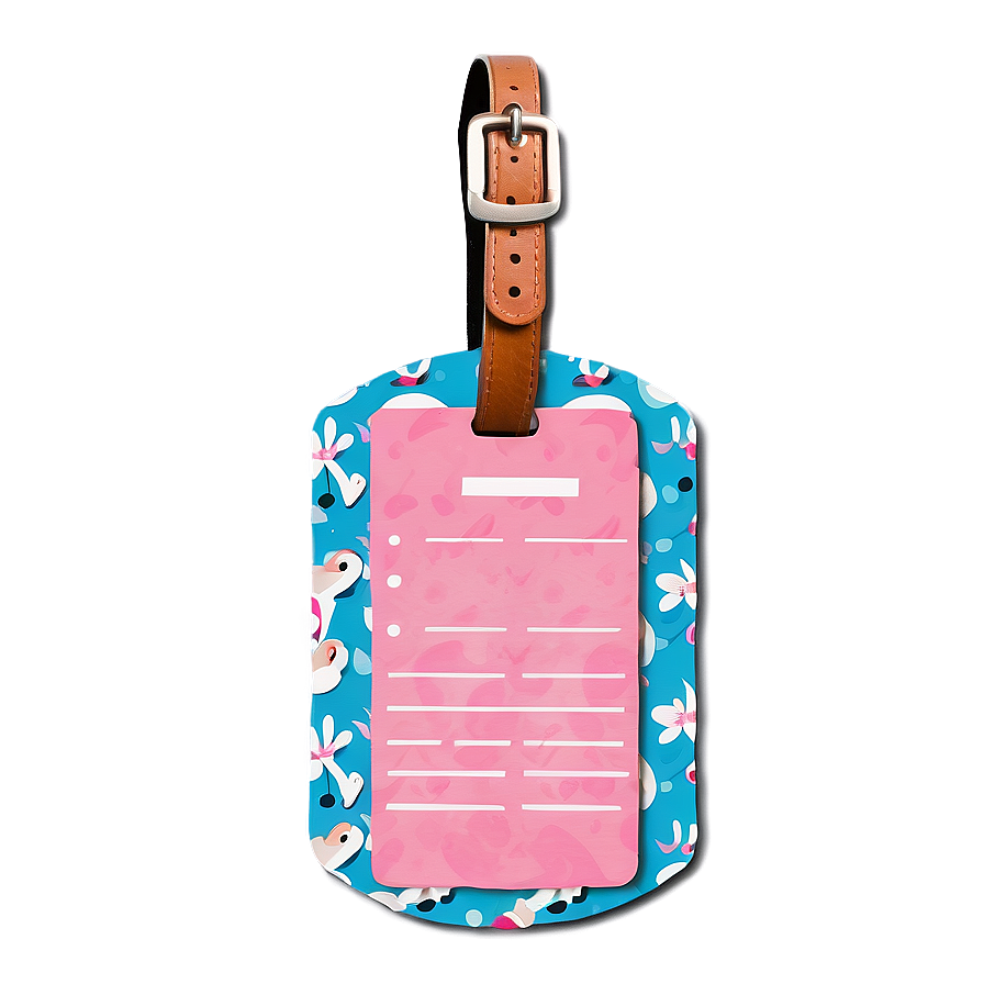 Beach Theme Luggage Tag Png Gue32