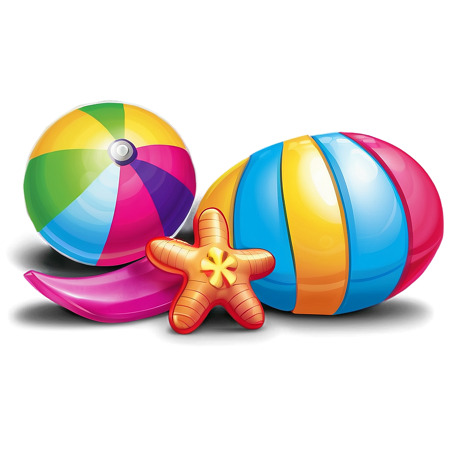 Beach Toys And Games Png 06292024