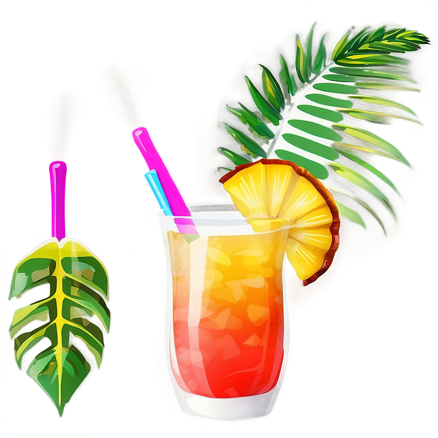 Beach Tropical Cocktails Png 49